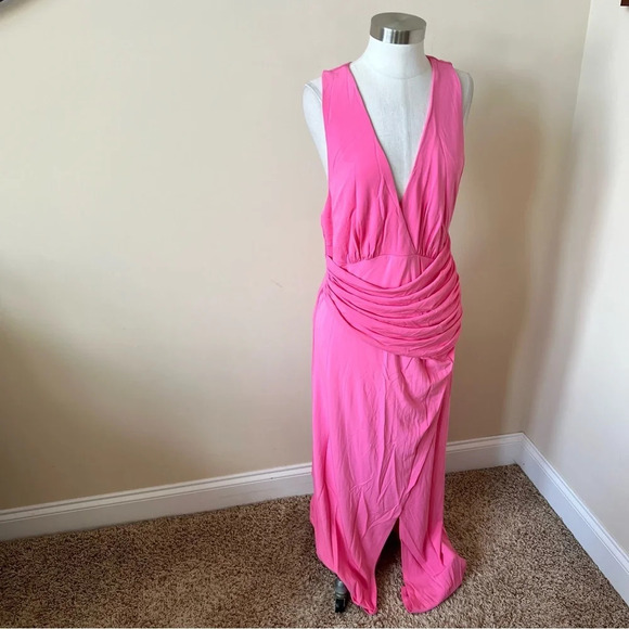 New! Ramy Brooks Gemma dress in wild pink maxi 17488 - Picture 6 of 13